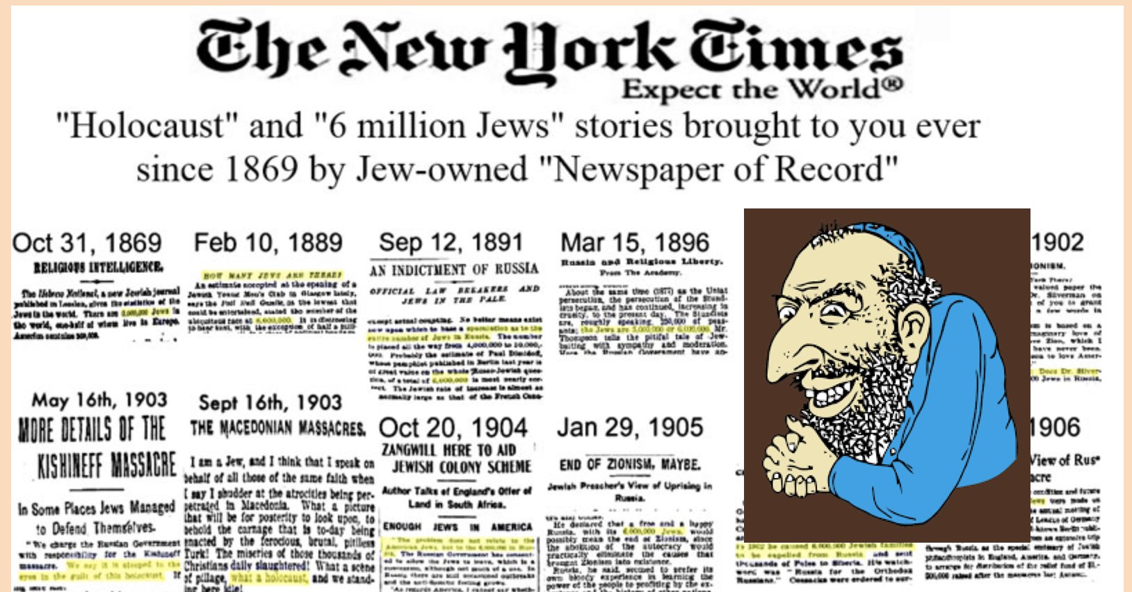 «6 Εκατ. Νεκροί Εβραίοι» απο το…1869;;;!!!