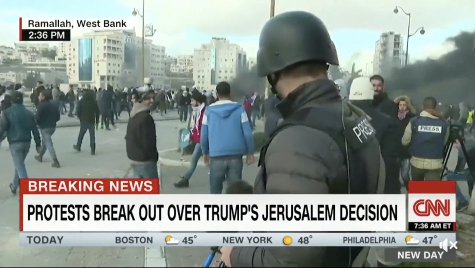 Protests break over Trump’s Jerusalem decision