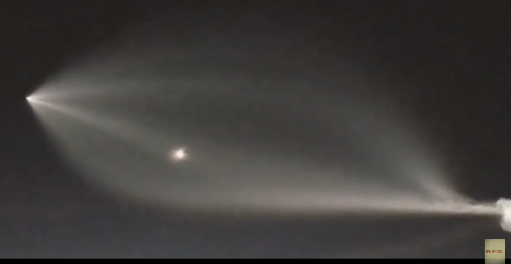 Space X Launch Over California