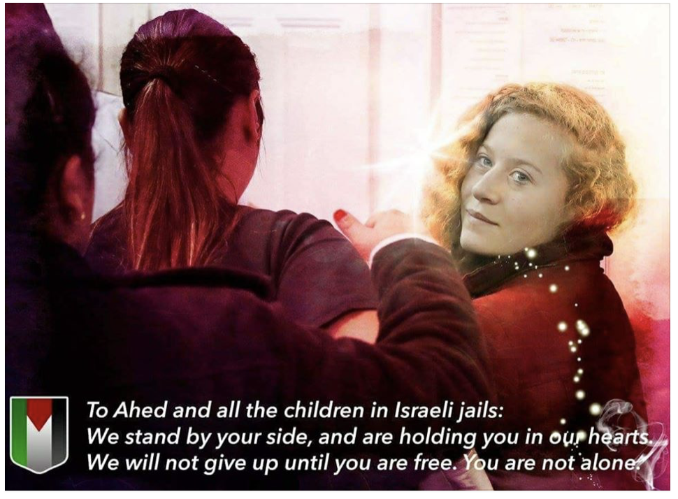 Ahem Tamimi’s CLASSIC answer to the vile Israeli judge today handling her “case”…