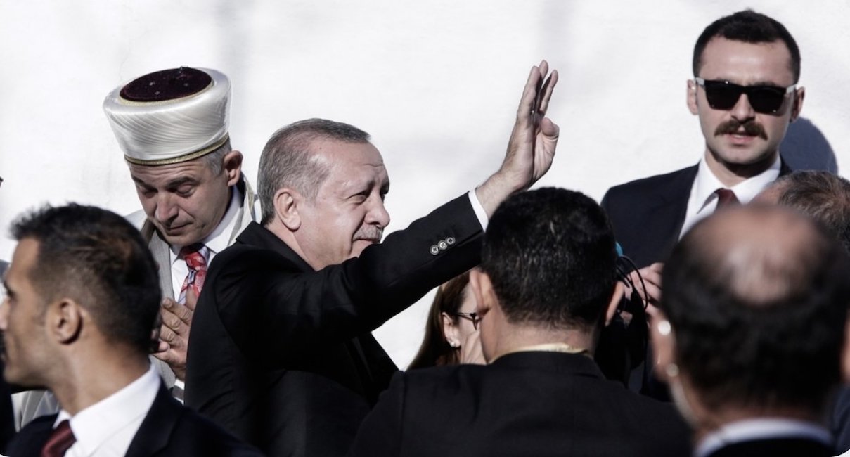 President Erdogan lands in Thrace