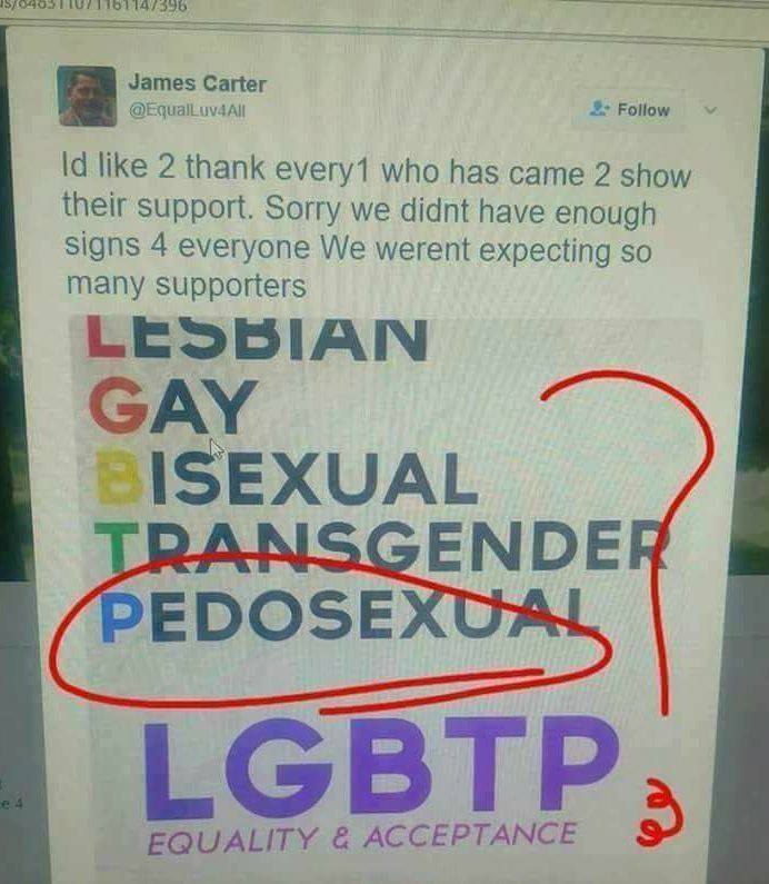 Στο LGBTP το P είναι για τους PEDOSEXUALS…!!!!
