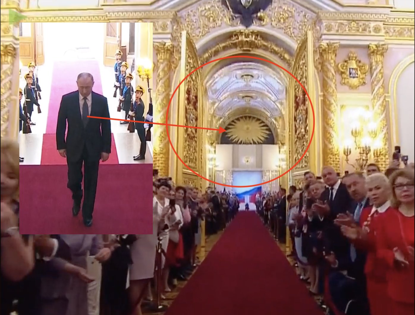 Putin Gets Sworn in under the All-Seeing Eye! Ορκίζεται ο Πούτιν ενώπιον λαού και ΠΑΝΟΠΤΗ …ΟΦΘΑΛΜΟΥ!