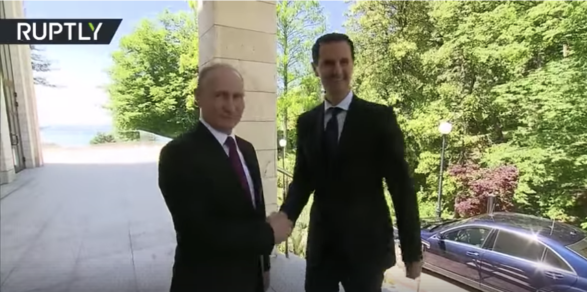 Putin meets Assad in Sochi, Russia