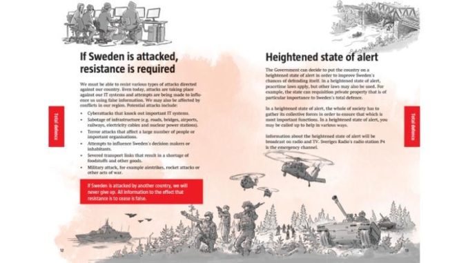 Sweden Issues ‘War Prepper Manual’ To Millions Of Citizens