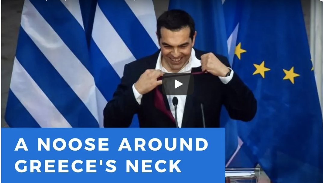 Alexis Tsipras puts on a necktie, places noose around Greece’s neck