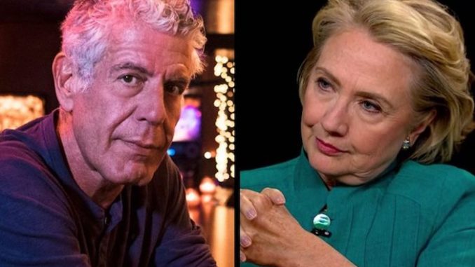 Investigators: Anthony Bourdain Was Killed By Clinton Operatives