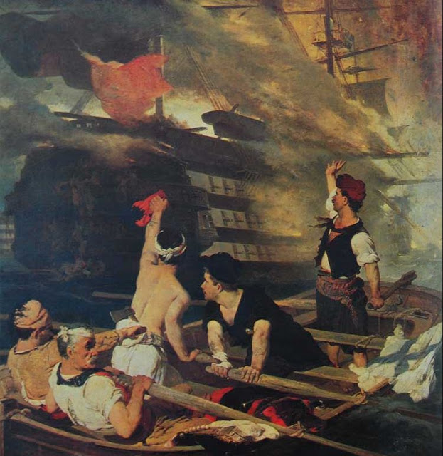 Ο Εθνικός μας Μπουρλοτιέρης ο Κανάρης… Μπαίνει Σαν σήμερα το 1822 στο Λιμάνι της Χίου και Τινάζει στον Αέρα την τουρκική ναυαρχίδα μαζί με 2.000 τουρκαλάδες!