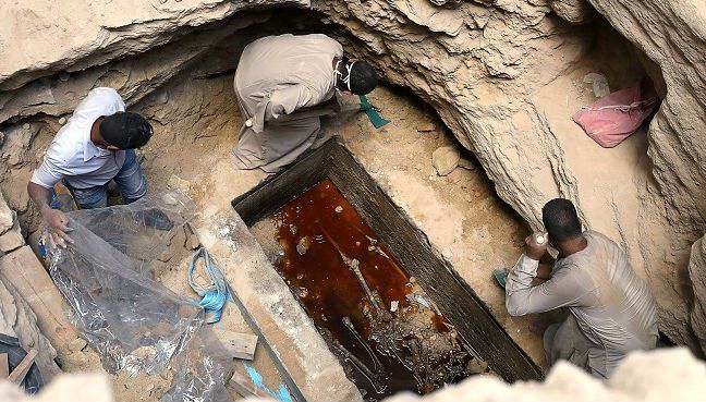 The black mystery sarcophagus was opened, and now people want to drink its ‘bone juice’