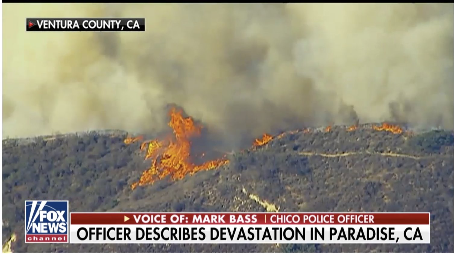 Fire beaks out in California the day after the FAKE SHOOTING in Thousand Oaks.