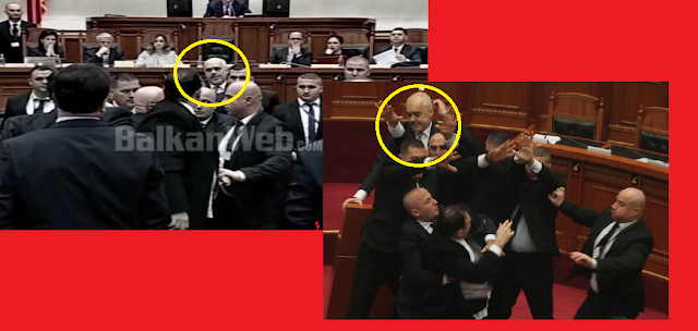 Ξεφτίλισαν ΞΑΝΑ τον Ράμα στο Αλβανικό Κοινοβούλιο – Του πέταξαν αυγά την ώρα που μιλούσε (εικόνες, βίντεο)