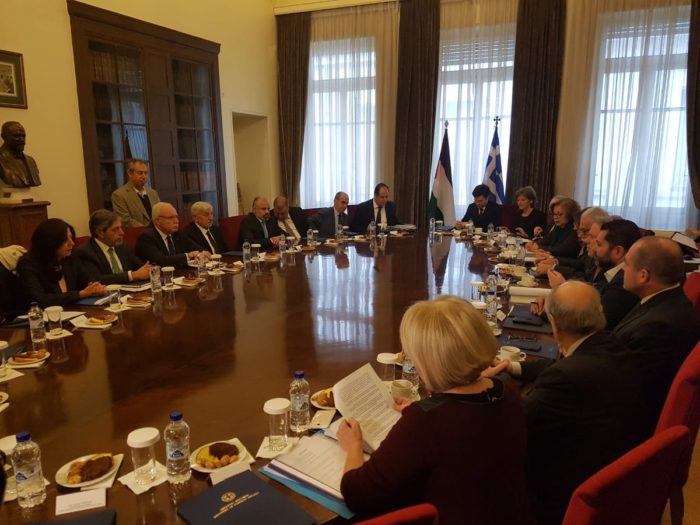 First Greek-Palestinian Ministerial Meetings Held in Athens