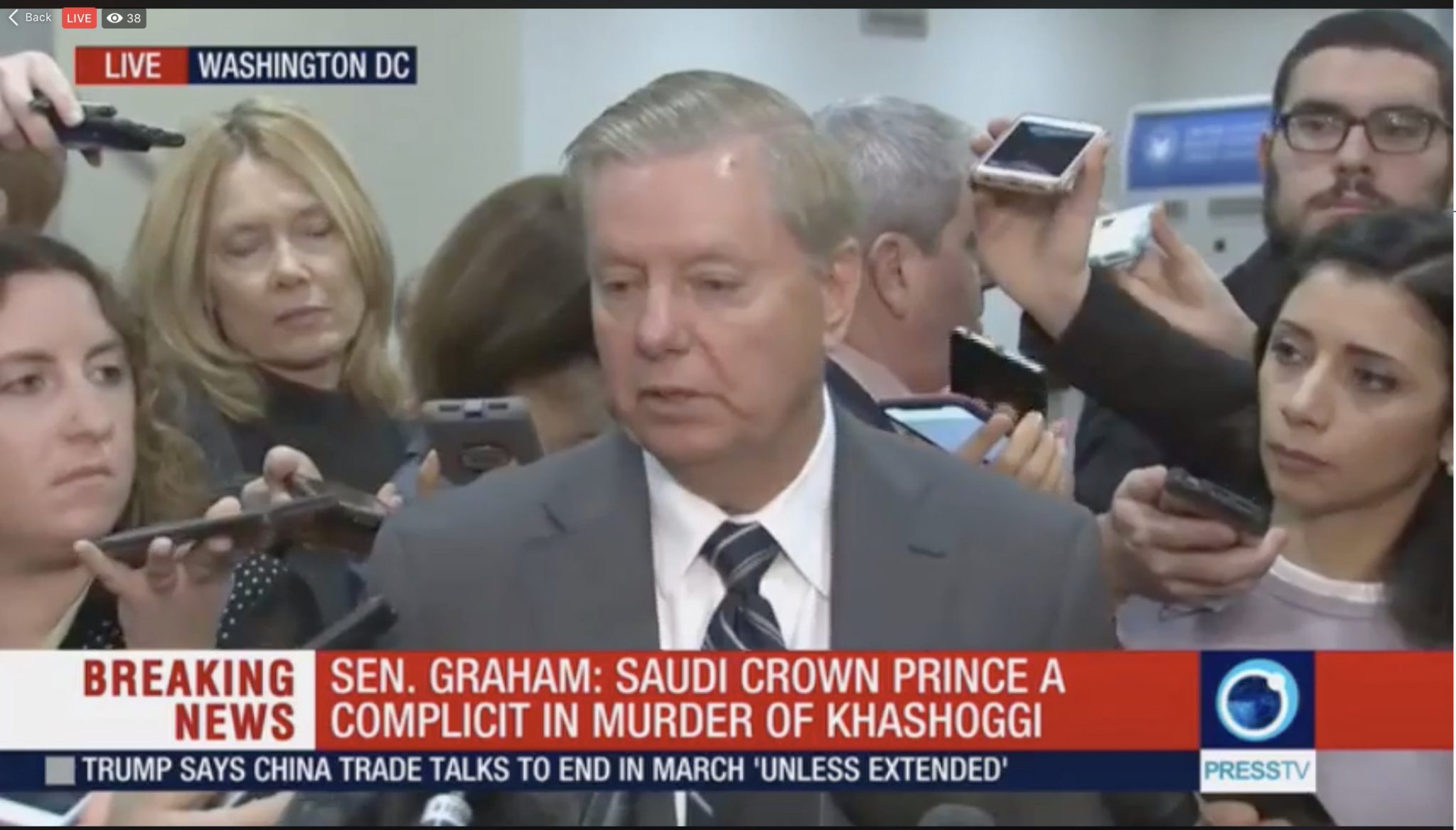 U.S. lawmakers speak after CIA chief briefs Senate leaders on Khashoggi’s killing