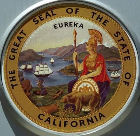Η επίσημη σφραγίς της Καλιφόρνια με την…Αθηνά & το σύνθημα “Εύρηκα” του Αρχιμήδη!!!