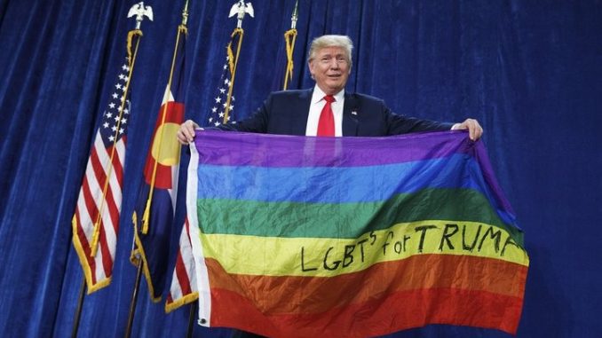 Trump Vows to Eradicate Homosexual Persecution Worldwide. His NWO plan to destroy the family in full swing…