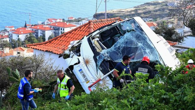 Madeira crash: At least 29 killed on tourist bus near Caniço