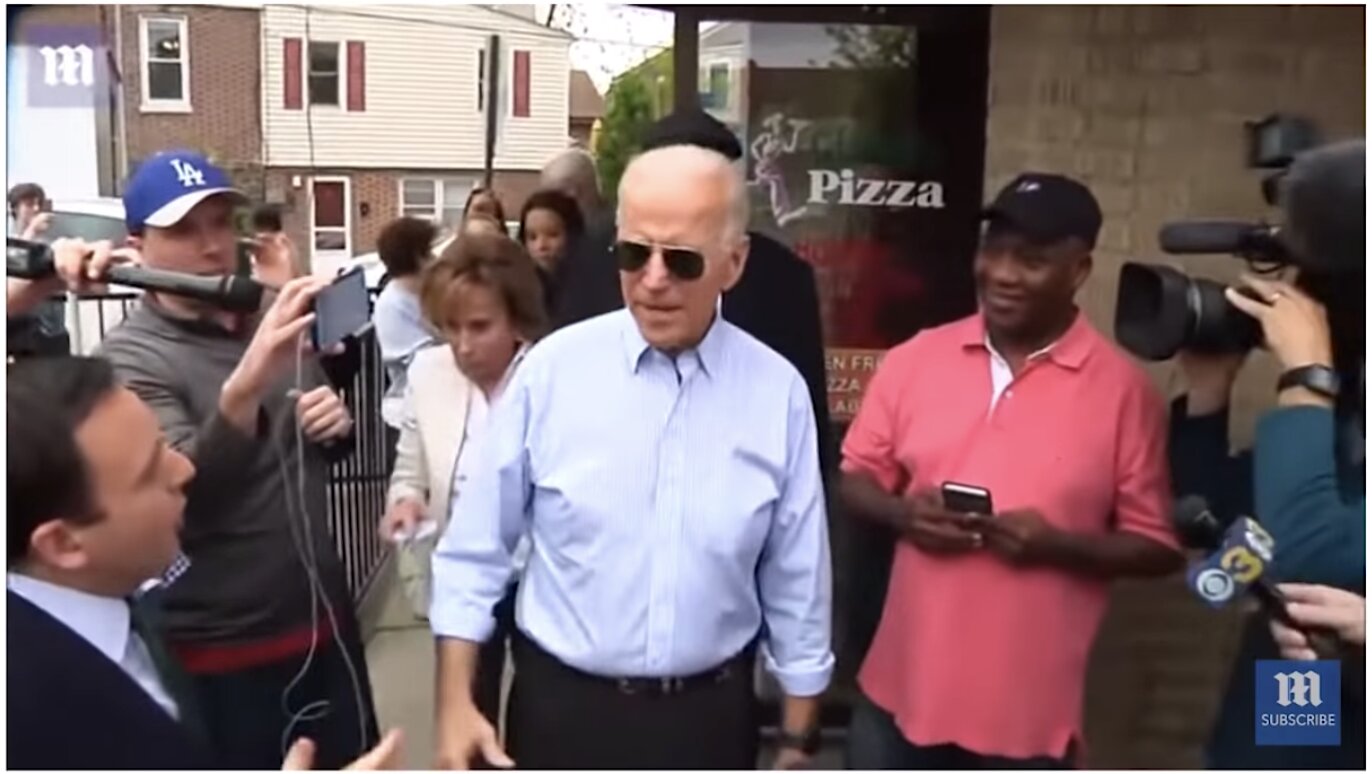Joe Biden starts presidential run at greek…PIZZERIA Giannis Pizza. | #PizzaGate #PedoGate