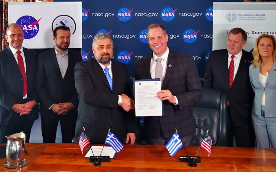 Greece signs cooperation agreement with NASA (founded by Nazis who killed Greeks during WW2) at Space Symposium