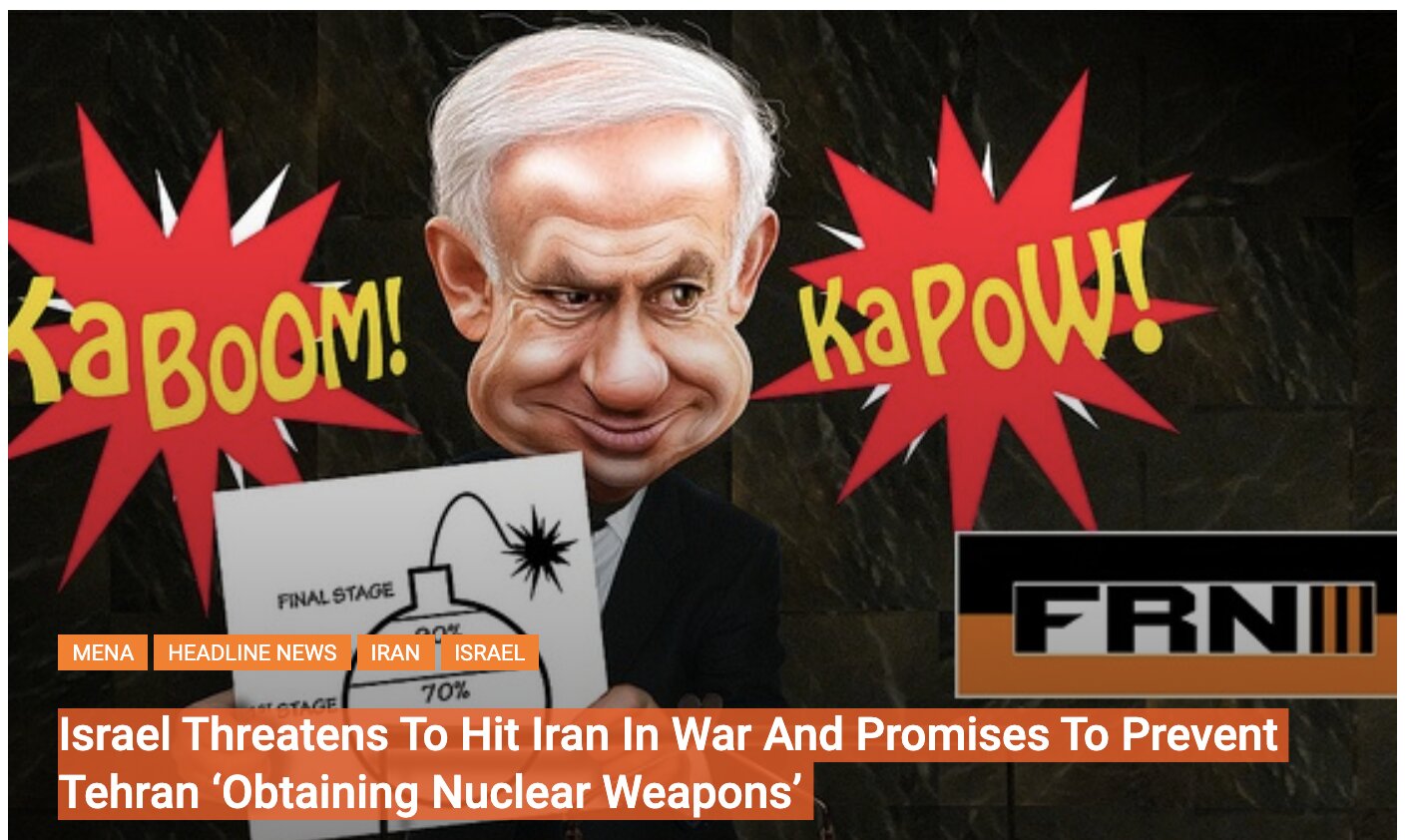 Israel Threatens To Hit Iran In War And Promises To Prevent Tehran ‘Obtaining Nuclear Weapons’