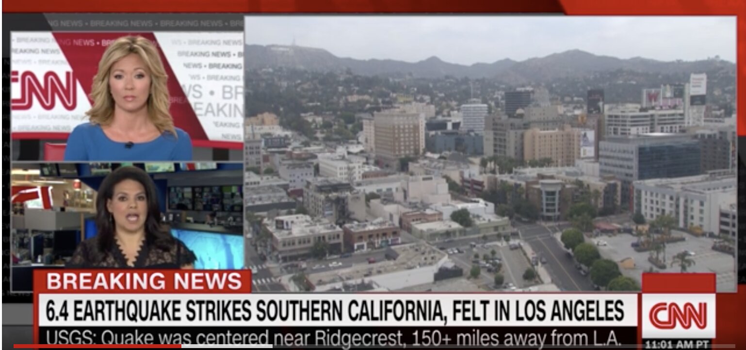 California earthquake generates over 100 aftershocks