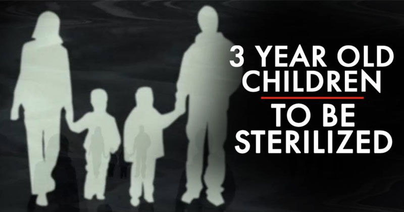 HOLLYWOOD ANNOUNCES THEY’RE COMING FOR YOUR CHILDREN — 3-YEAR-OLDS TO BE STERILIZED