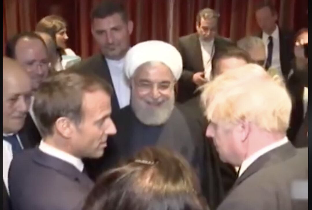 Macron & Boris Johnson try to persuade Iranian president Hassan Rouhani to meet Trump while he is in the U.S.