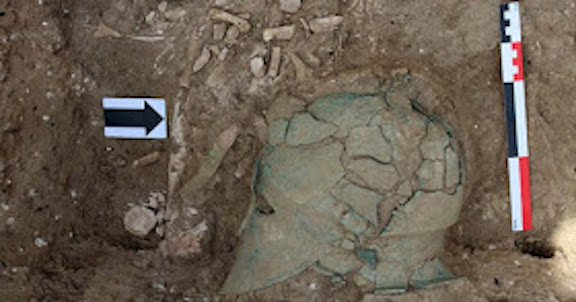 FIRST GREEK HELMET DISCOVERED NORTH OF THE BLACK SEA IN RUSSIA