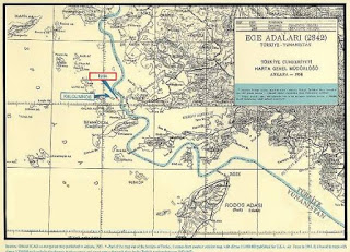 Τουρκικός χάρτης του 1956 που απεικονίζει τα Ίμια ξεκάθαρα ως Ελληνικά νησιά!!!