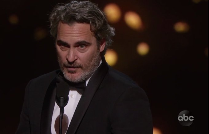 And the award for the most self-righteous Oscars acceptance speech goes to . . . Joaquin Phoenix lectures about animal rights, Brad Pitt slams impeachment trial and Obama documentary director urges ‘workers of the world to unite’