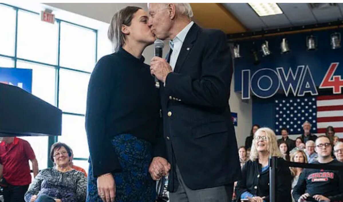 Creepy Joe Biden Caught Kissing Teenage Granddaughter ON THE LIPS In Iowa