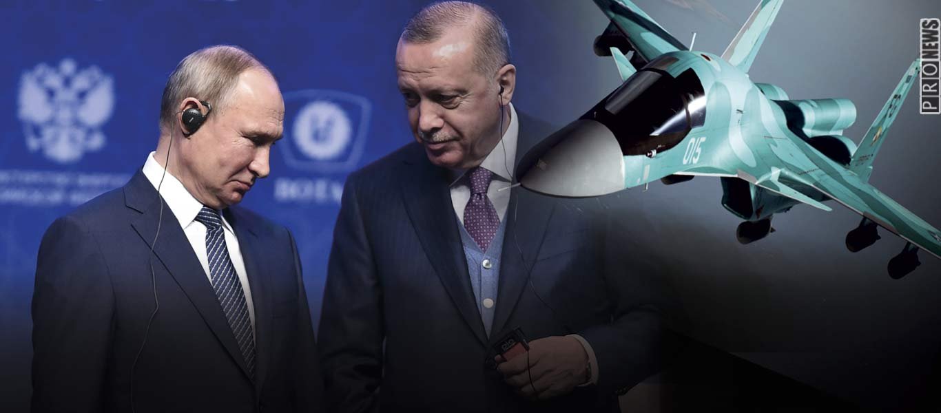 «Απάντηση» Πούτιν σε Ερντογάν: Η ρωσική Αεροπορία βομβάρδισε στόχους κοντά στα σύνορα με την Τουρκία
