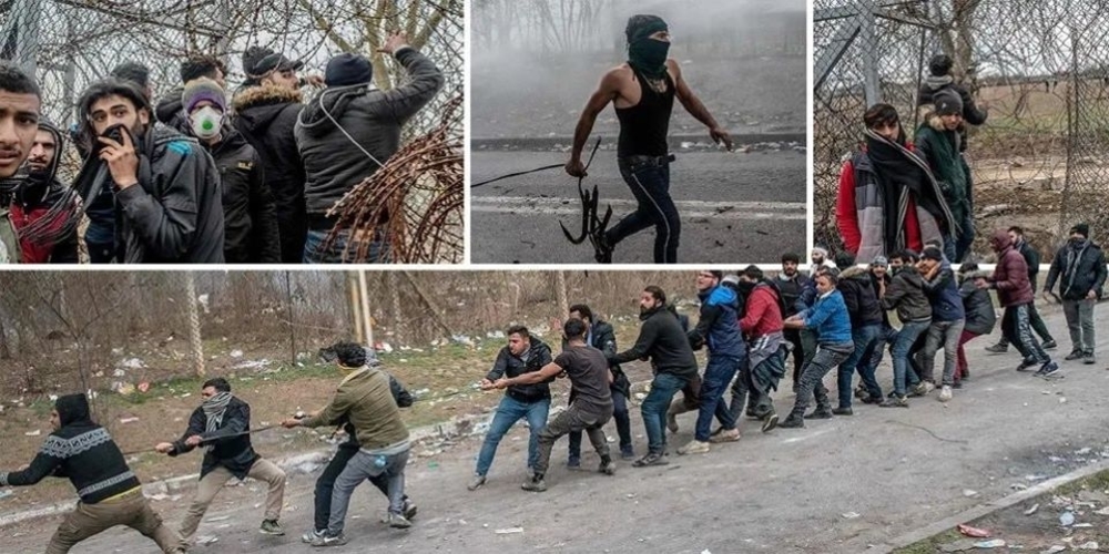 Turkey arms Muslim migrants with tear gas: “Allahu akbar, Erdogan has arranged for free rides, Allah bless his soul”