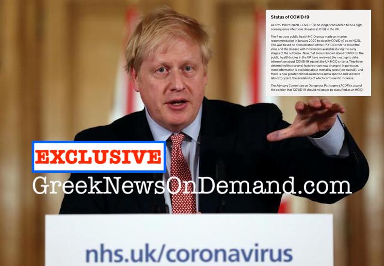 Coronavirus: Official website of the UK says COVID-19 is no longer considered to be a high consequence infectious disease!