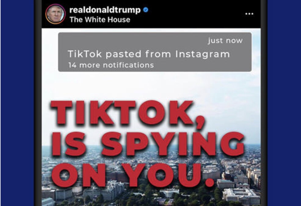 Κατηγορεί δημόσια το TikTok ότι μας παρακολουθεί παράνομα ο Τράμπ! Επιδιώκει την απαγόρευσή του!