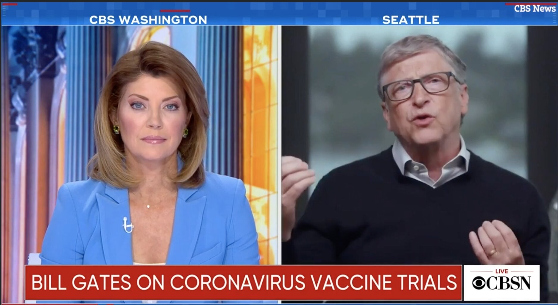 CRIMINAL Bill Gates unhinged: warns multiple coronavirus vaccine doses likely to be needed and schools should stay closed for another YEAR