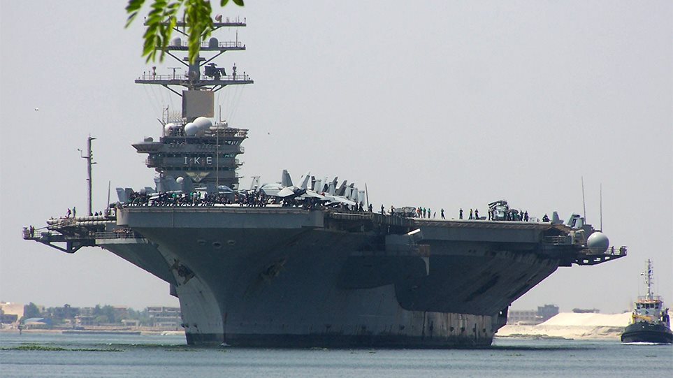 «Αϊζενχάουερ»: Στην Κρήτη θα πλεύσει το αμερικάνικο αεροπλανοφόρο-γίγας μαζί με 12 πολεμικά πλοία των ΗΠΑ