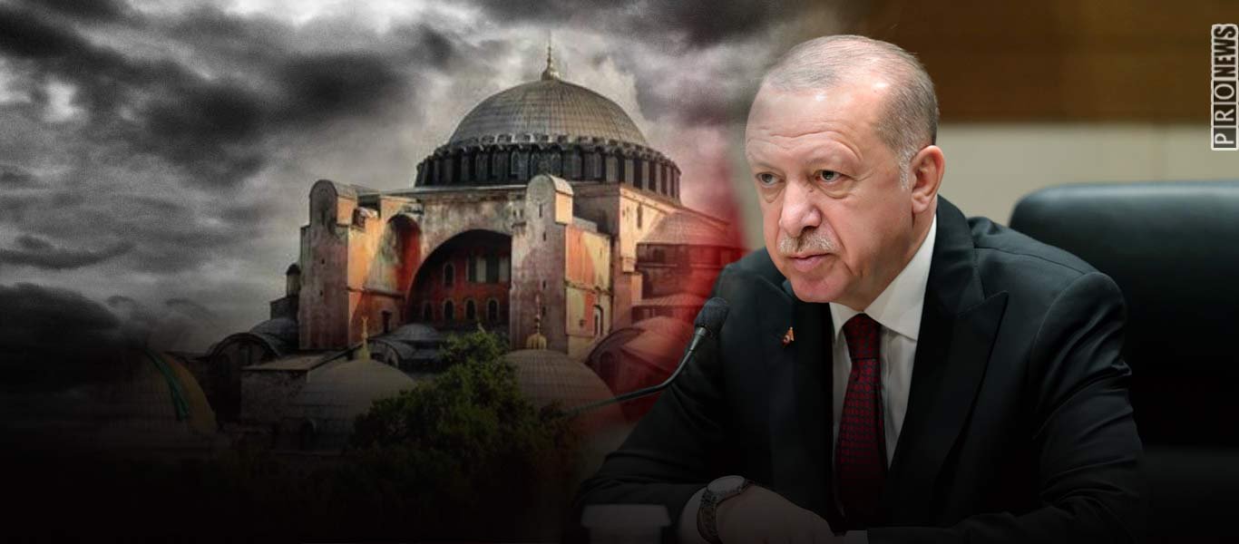 Ρ.Τ.Ερντογάν: «Από τα νιάτα μου ήθελα να απελευθερώσω την Αγιά Σοφιά από την σκλαβιά και να την κάνω τζαμί»!