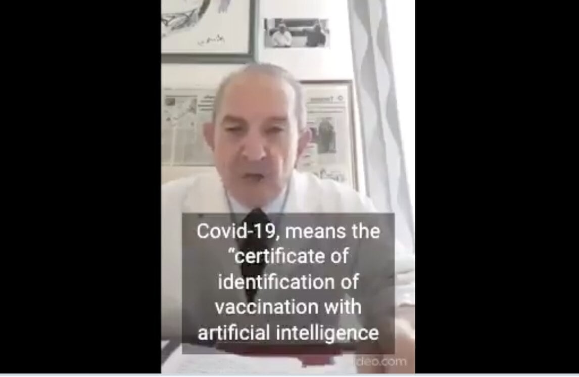 Σοκ & Φρίκη: Μαντέψτε τι ΠΡΑΓΜΑΤΙΚΑ σημαίνει COVID-19: Certificate of Vaccine ID Artificial Intelligence!!!