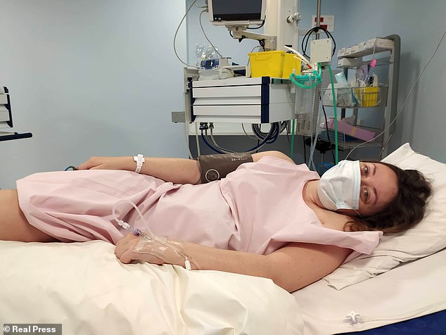 French women in uproar as they’re forced to wear masks during LABOR  leaving them vomiting and unable to breathe – as doctors threaten to leave them to give birth alone if they refuse…