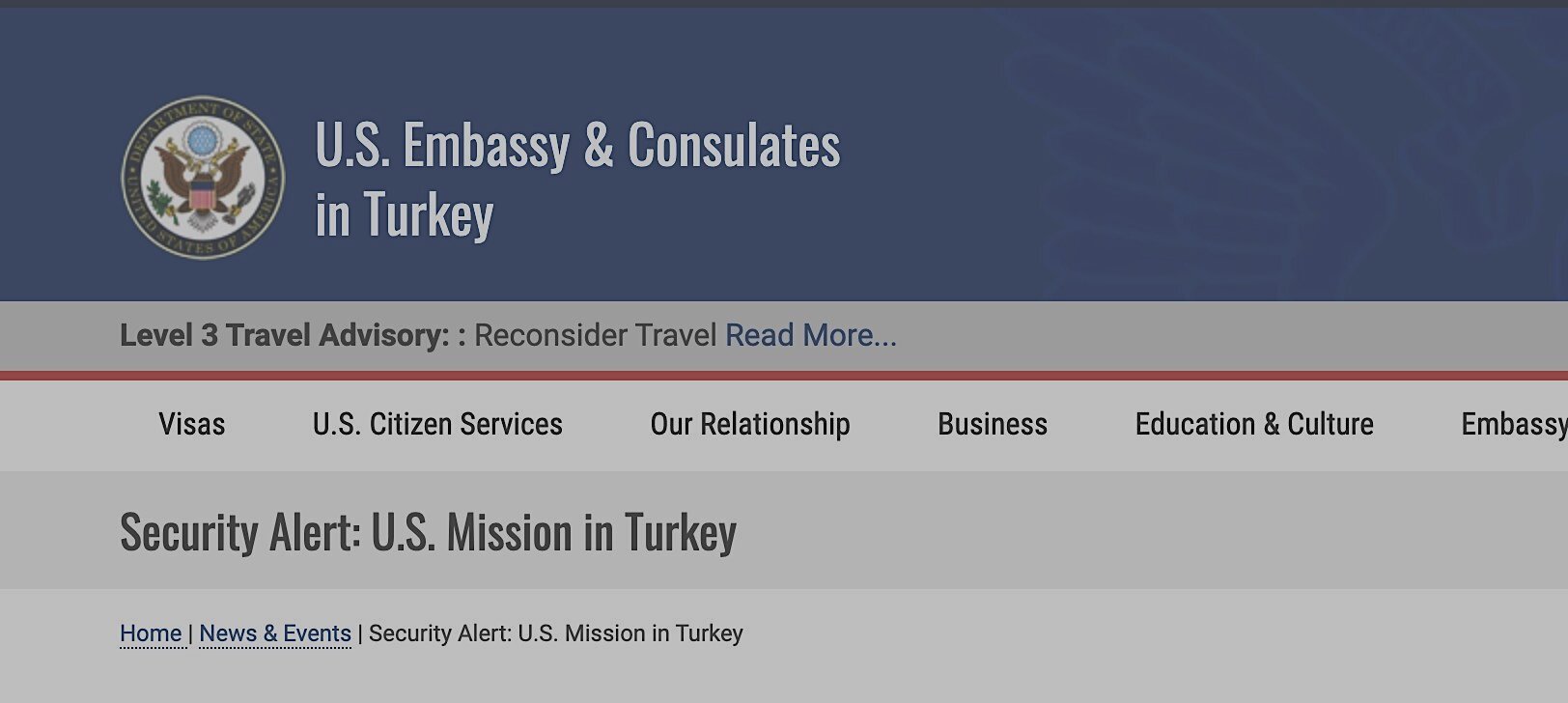 Προειδοποίηση για όλους τους Αμερικανούς πολίτες στην Τουρκία: Λίγο πριν τις εκλογές στις ΗΠΑ θα προβούν σε επιθέσεις εναντίον τους εκεί!