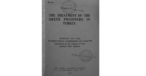 The Treatment of the Greek Prisoners in Turkey