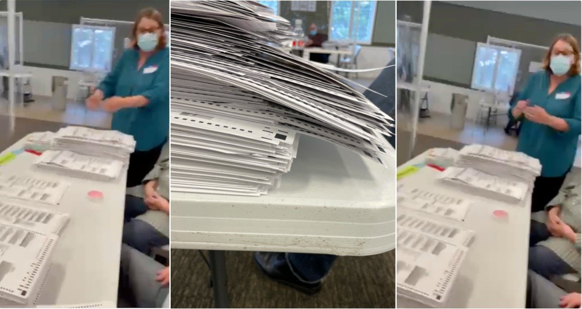MI Sec of State Official Caught On Video Telling Volunteers To Count “Multiple Ballots with the very Same Signature” During “Audit” Of Votes In Antrim County