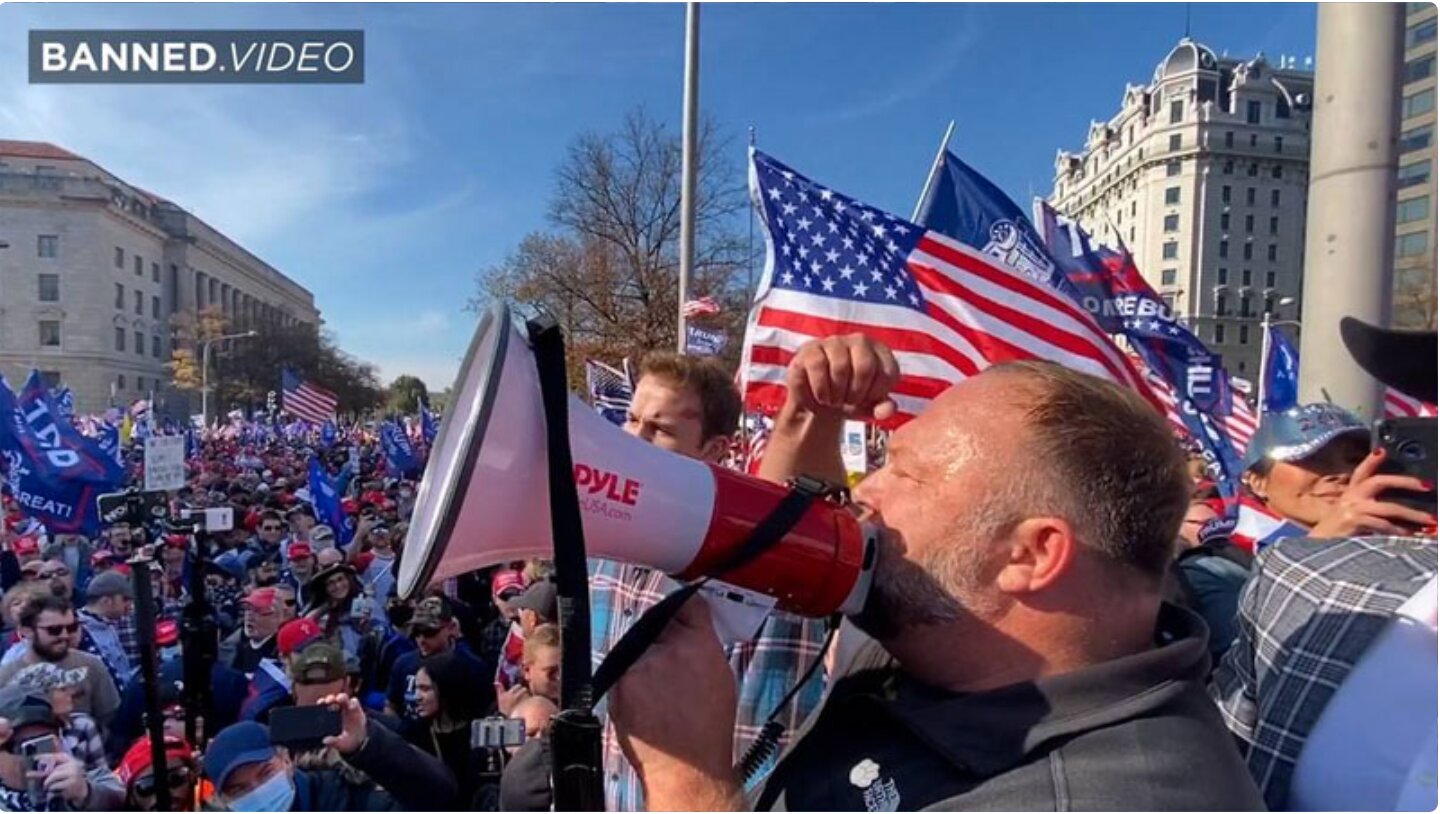 Watch Live! Infowars Leads Stop The Steal March In DC As Election Fraud Battle Intensifies