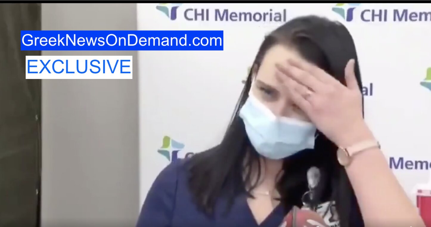 Nurse Passes Out On Live TV After Receiving Covid Vaccine. Freemason symbology sends ominous message!