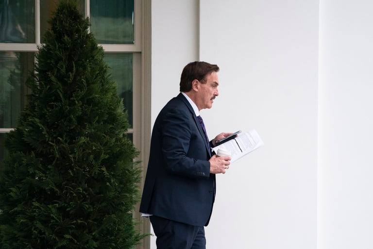 MICHAEL LINDELL seen leaving White House with memo indicating proposals to impose Insurrection Act and declare martial law!!!