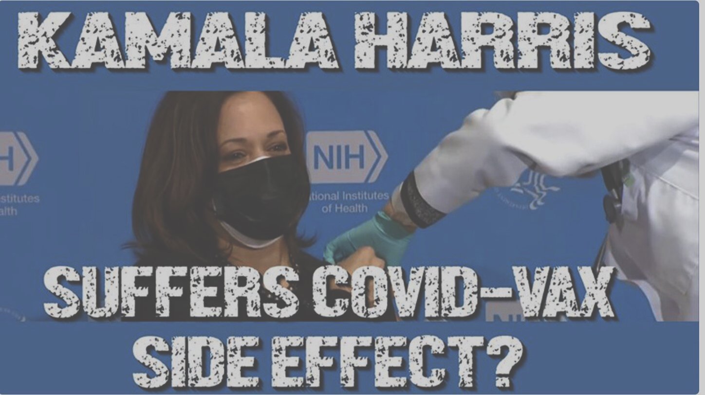 Kamala Harris Suffers COVID-VAX Side Effect?