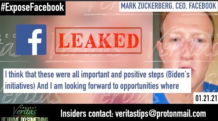 PROJECT VERITAS: Facebook Insider Leaks: Zuckerberg/FB Execs Admit Facebook Has “Too Much Power” – Wants to Work with Biden (VIDEO)
