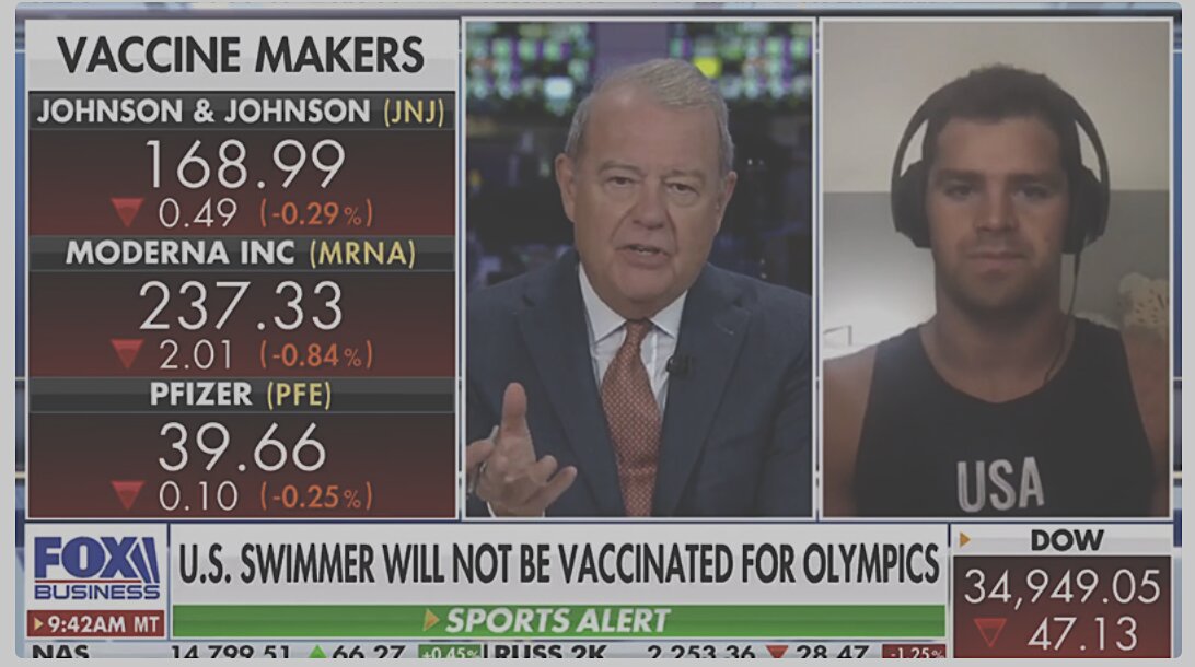 US Olympic Swimmer Will Not “Risk” Taking The COVID-19 Vaccine