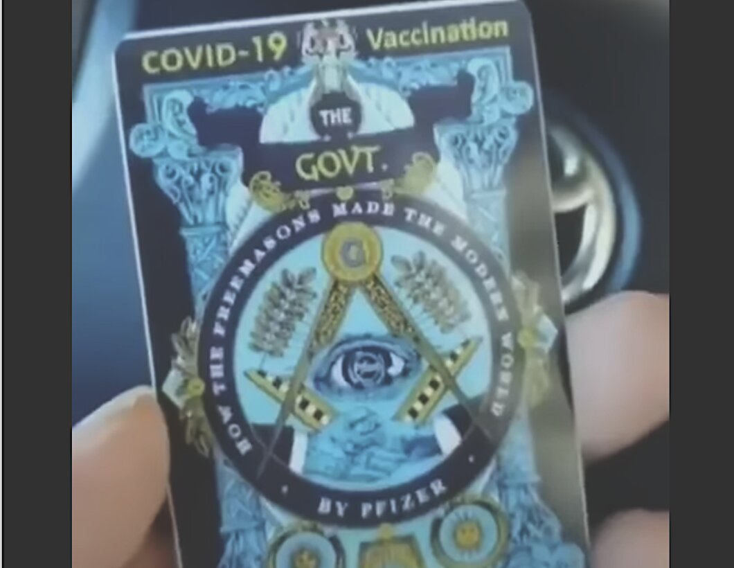 Κοιτάξτε πόσο «ωραία» είναι τα πιστοποιητικά εμβολίου COVID με το σύμβολο των…ΙΛΛΟΥΜΙΝΑΤΙ επάνω!!!
