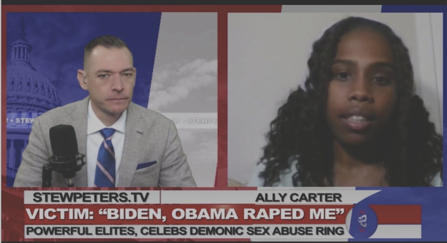 Ally Carter on Stew Peters: “Biden and Obama Raped Me”: Powerful Elites, Celebs, Demonic Sex Abuse Ring Wednesday, November 10, 2021